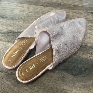 TOMS Women's Shimmering Pink Mules